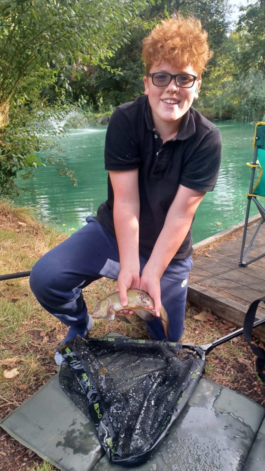 Tench caught by oscar